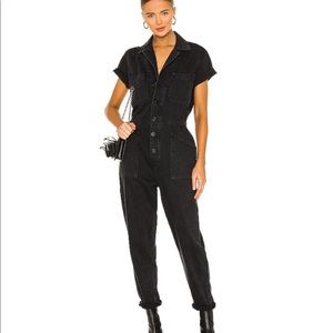 Pistols Grover black denim jumpsuit - Revolve